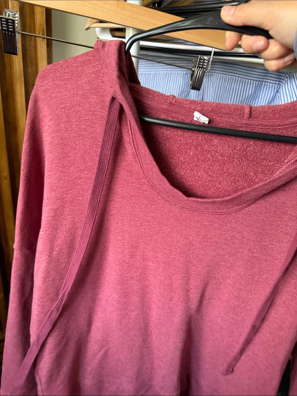 ALO YOGA Fluid Pullover Hooded Tunic Hoodie. Size S